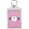 Pink Pirate Bling Keychain (Personalized)