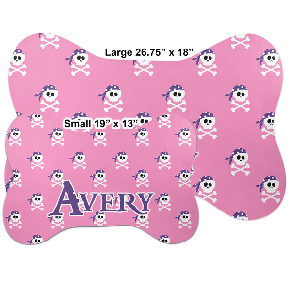 Pink Pirate Bone Shaped Mat Comparison