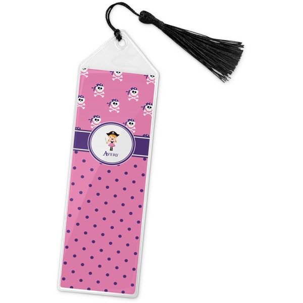 Custom Pink Pirate Book Mark w/Tassel (Personalized)