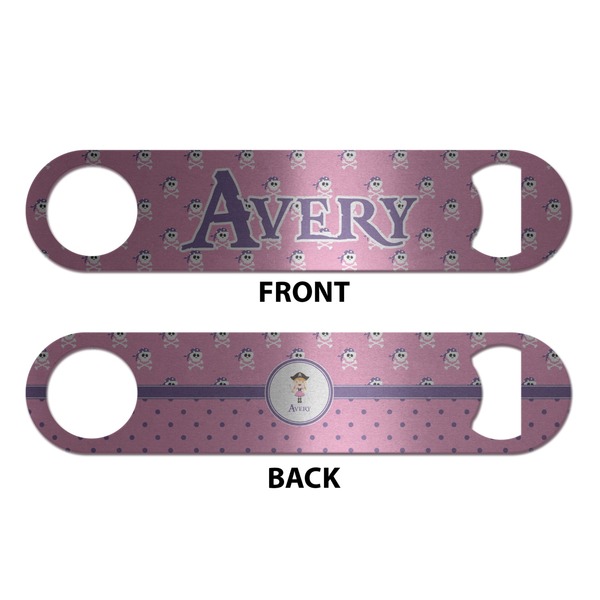 Pink Pirate Bottle Opener - Front & Back