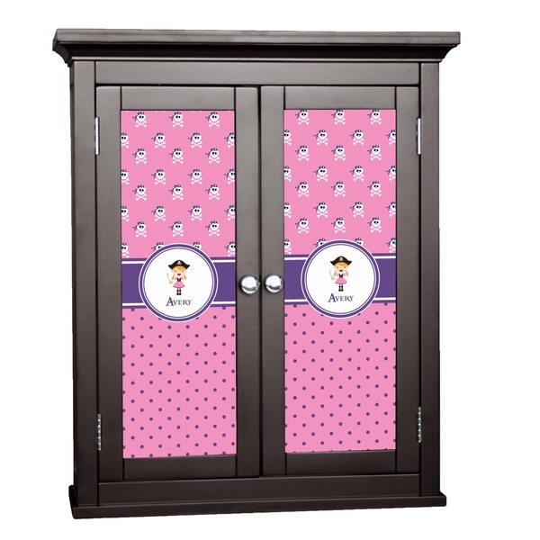 Custom Pink Pirate Cabinet Decal - Medium (Personalized)