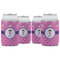 Pink Pirate Can Cooler (12 oz) - Set of 4 w/ Name or Text