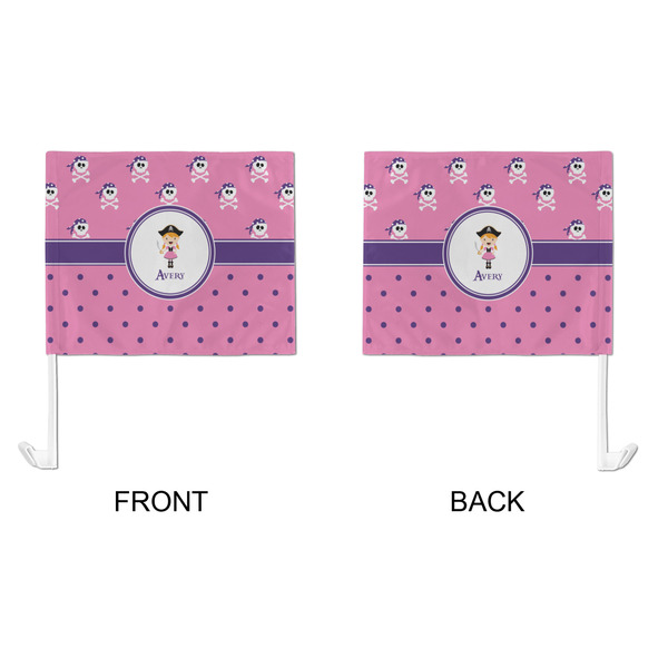 Pink Pirate Car Flag - Large - APPROVAL
