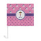 Pink Pirate Car Flag - Large - FRONT