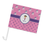 Pink Pirate Car Flag (Personalized)