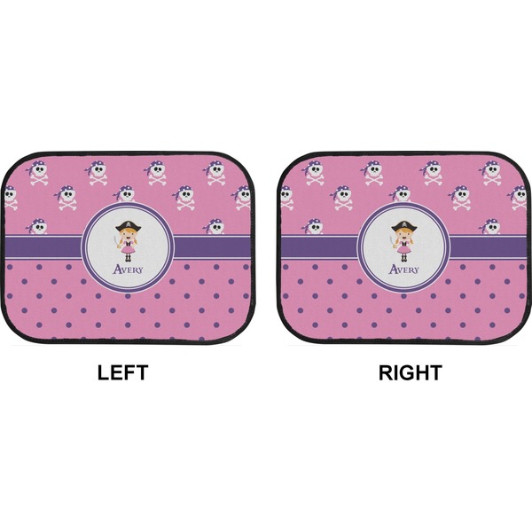 Pink Pirate Car Floor Mats (Back Seat) (Approval)