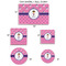 Pink Pirate Car Magnets - SIZE CHART