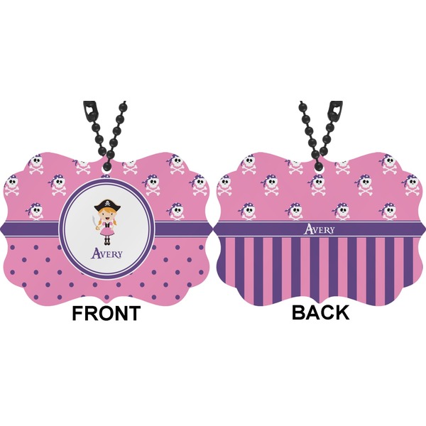Pink Pirate Car Ornament (Approval)