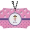 Pink Pirate Rear View Mirror Ornament (Personalized)