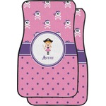 Pink Pirate Car Floor Mats (Front Seat) (Personalized)