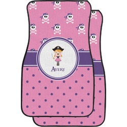 Pink Pirate Car Floor Mats (Personalized)