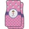 Pink Pirate Car Floor Mats (Front Seat) (Personalized)