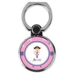 Pink Pirate Cell Phone Ring Stand & Holder (Personalized)