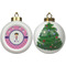 Pink Pirate Ceramic Christmas Ornament - X-Mas Tree (APPROVAL)