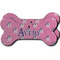 Pink Pirate Ceramic Dog Ornament - Front & Back w/ Name or Text