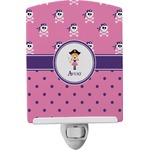 Pink Pirate Ceramic Night Light (Personalized)