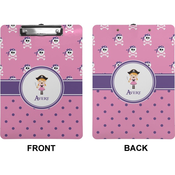 Pink Pirate Clipboard (Letter) (Front + Back)