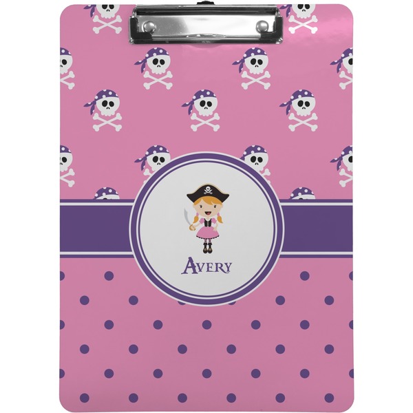 Custom Pink Pirate Clipboard (Personalized)