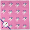 Pink Pirate Cloth Napkins - Personalized Dinner (Full Open)