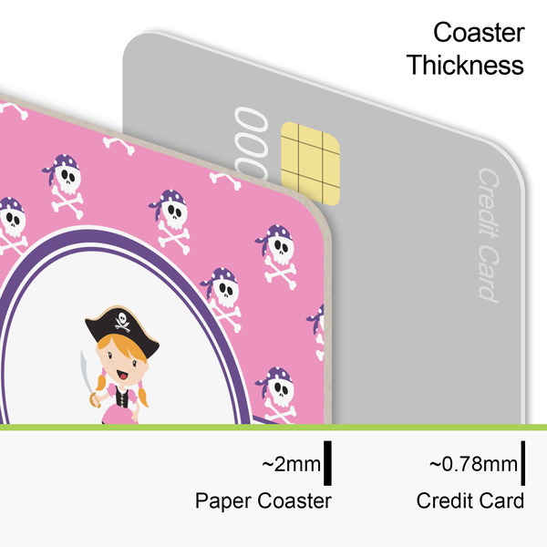 Pink Pirate Coaster Thickness