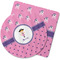 Pink Pirate Rubber Backed Coaster (Personalized)