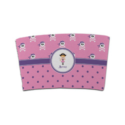 Pink Pirate Coffee Cup Sleeve (Personalized)