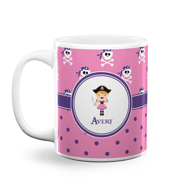 Custom Pink Pirate Coffee Mug (Personalized)