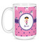Pink Pirate Coffee Mug - 15 oz - White