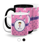 Pink Pirate Coffee Mugs (Personalized)