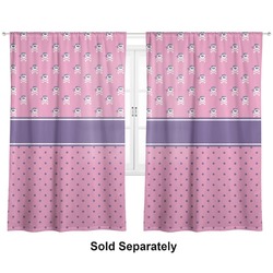 Pink Pirate Curtain Panel - Custom Size