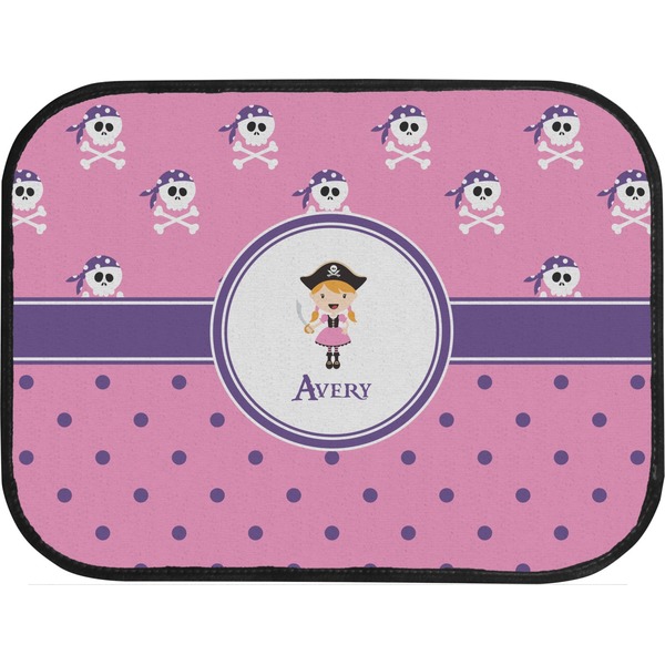 Pink Pirate Custom Car Floor Mats (Back Seat)