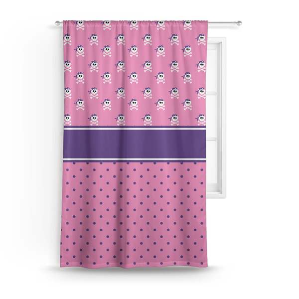 Custom Pink Pirate Curtain Panel - Custom Size