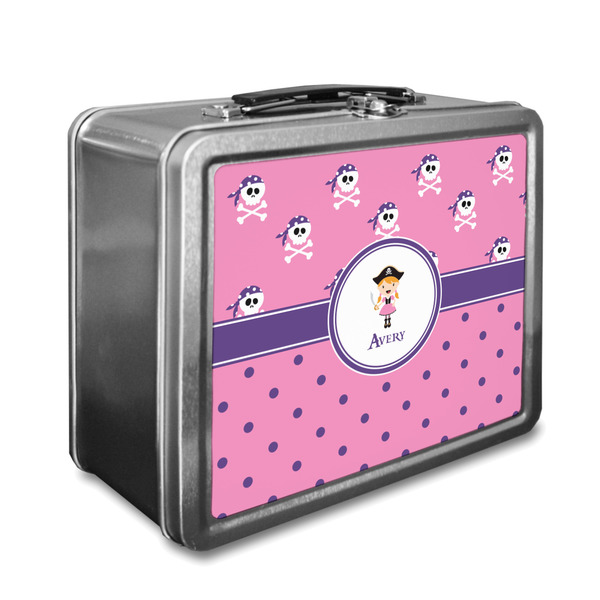 Custom Pink Pirate Lunch Box (Personalized)