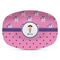 Pink Pirate Plastic Platter - Microwave & Oven Safe Composite Polymer (Personalized)