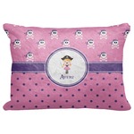 Pink Pirate Decorative Baby Pillowcase - 16"x12" (Personalized)