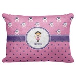 Pink Pirate Decorative Baby Pillowcase - 16"x12" (Personalized)