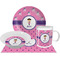 Pink Pirate Dinner Set - 4 Pc (Personalized)