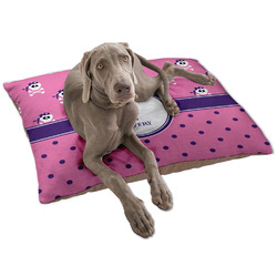 Pink Pirate Dog Bed - Large w/ Name or Text