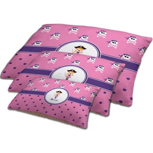 Pink Pirate Dog Beds - MAIN (sm, med, lrg)