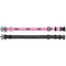 Pink Pirate Dog Collar Front and Back - Apvl