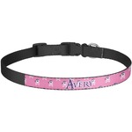 Pink Pirate Dog Collar - Large (Personalized)