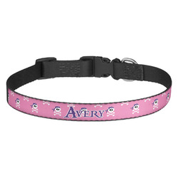 Pink Pirate Dog Collar (Personalized)