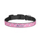 Pink Pirate Dog Collar - Small - Front