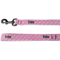 Pink Pirate Deluxe Dog Leash (Personalized)