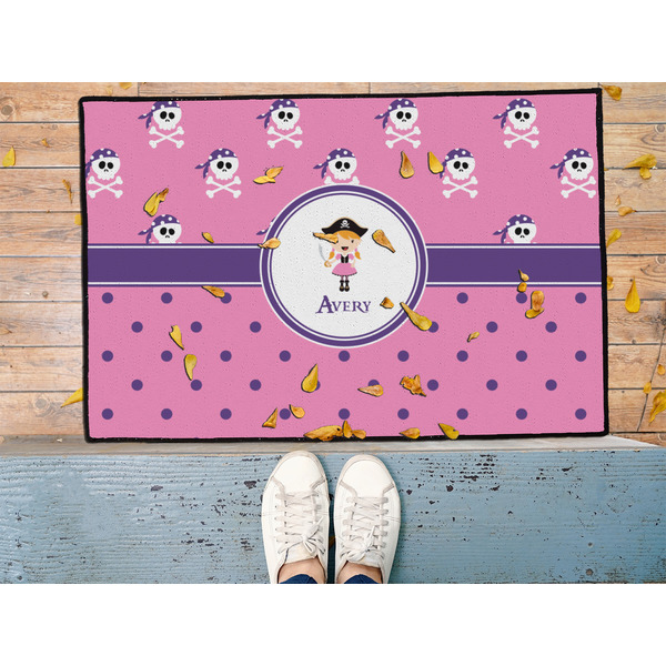 Pink Pirate Door Mat - LIFESTYLE (Med)