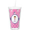 Pink Pirate Double Wall Tumbler with Straw (Personalized)
