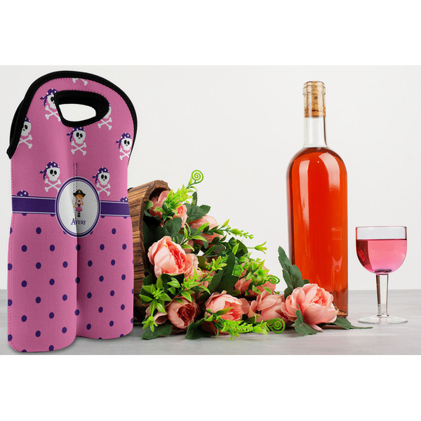 Pink Pirate Double Wine Tote - LIFESTYLE (new)