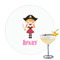 Pink Pirate Drink Topper - Large - Single with Drink