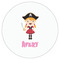 Pink Pirate Drink Topper - Large - Single