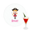 Pink Pirate Drink Topper - Medium - Single with Drink